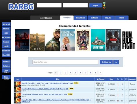 Rarbgprx.org  RARBG is one of the most prominent torrent download sites nowadays